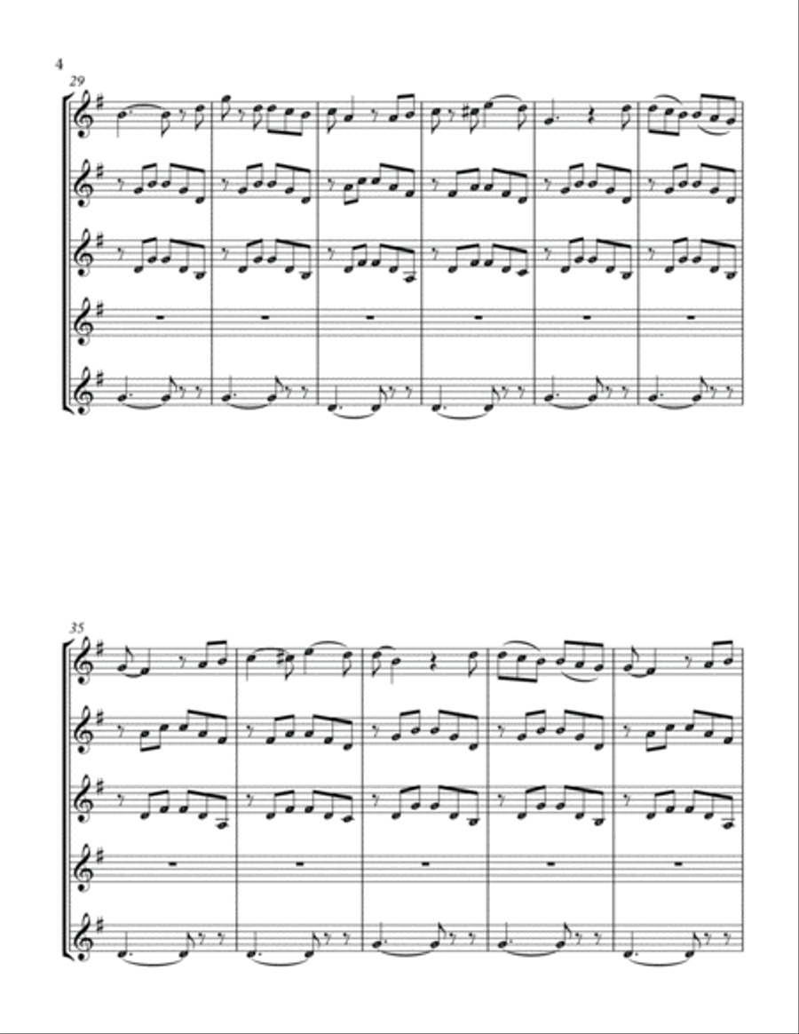Paganini, Niccolò - Il carnevale di Venezia Small Ensemble scores gallery preview page 4