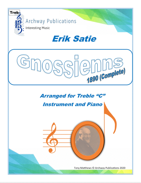 Erik Satie: Gnossienns (1890 Complete) for Treble Instrument and Piano image number null