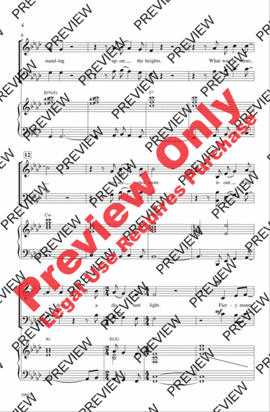 Song of the Lonely Mountain (from The Hobbit: An Unexpected Journey) - SoundTrax CD (CD only) Choir scores gallery preview page 3