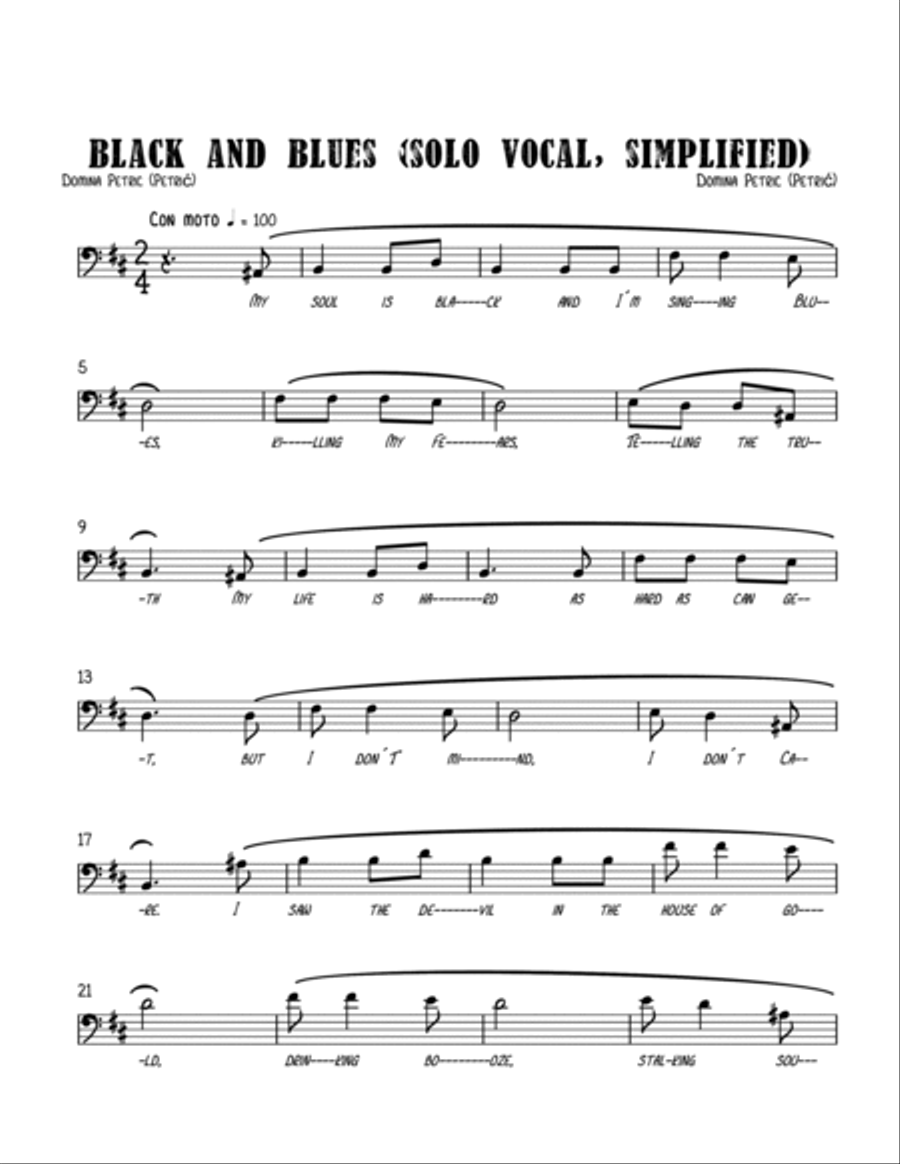 Black and Blues Alto Voice scores gallery preview page 2