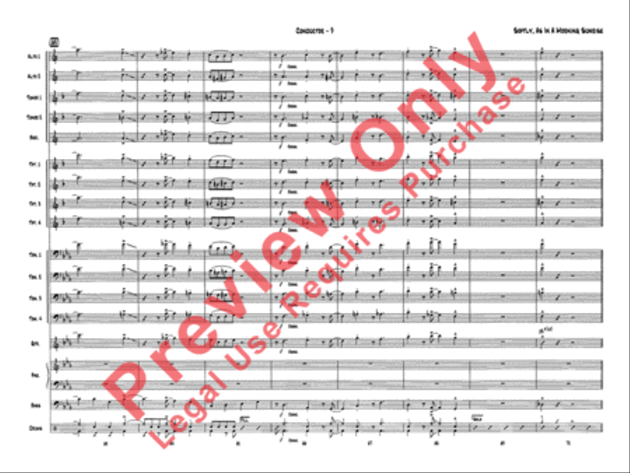 Softly, As in a Morning Sunrise Jazz Ensemble scores gallery preview page 11