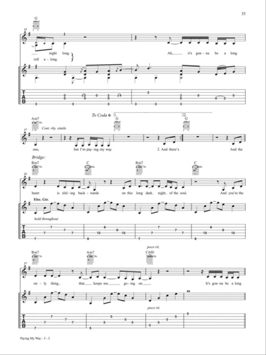 Paying My Way Electric Guitar scores gallery preview page 2