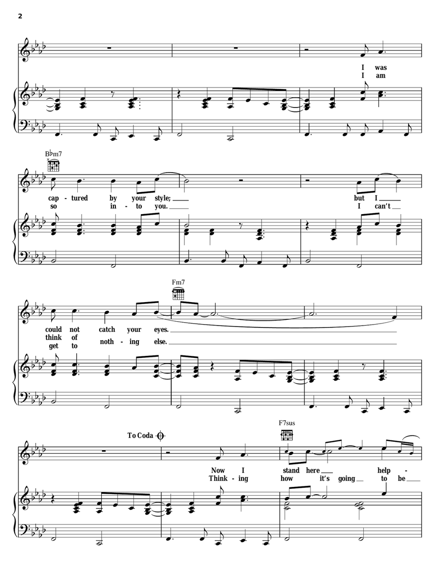 So Into You So Into You Piano, Vocal, Guitar scores gallery preview page 2