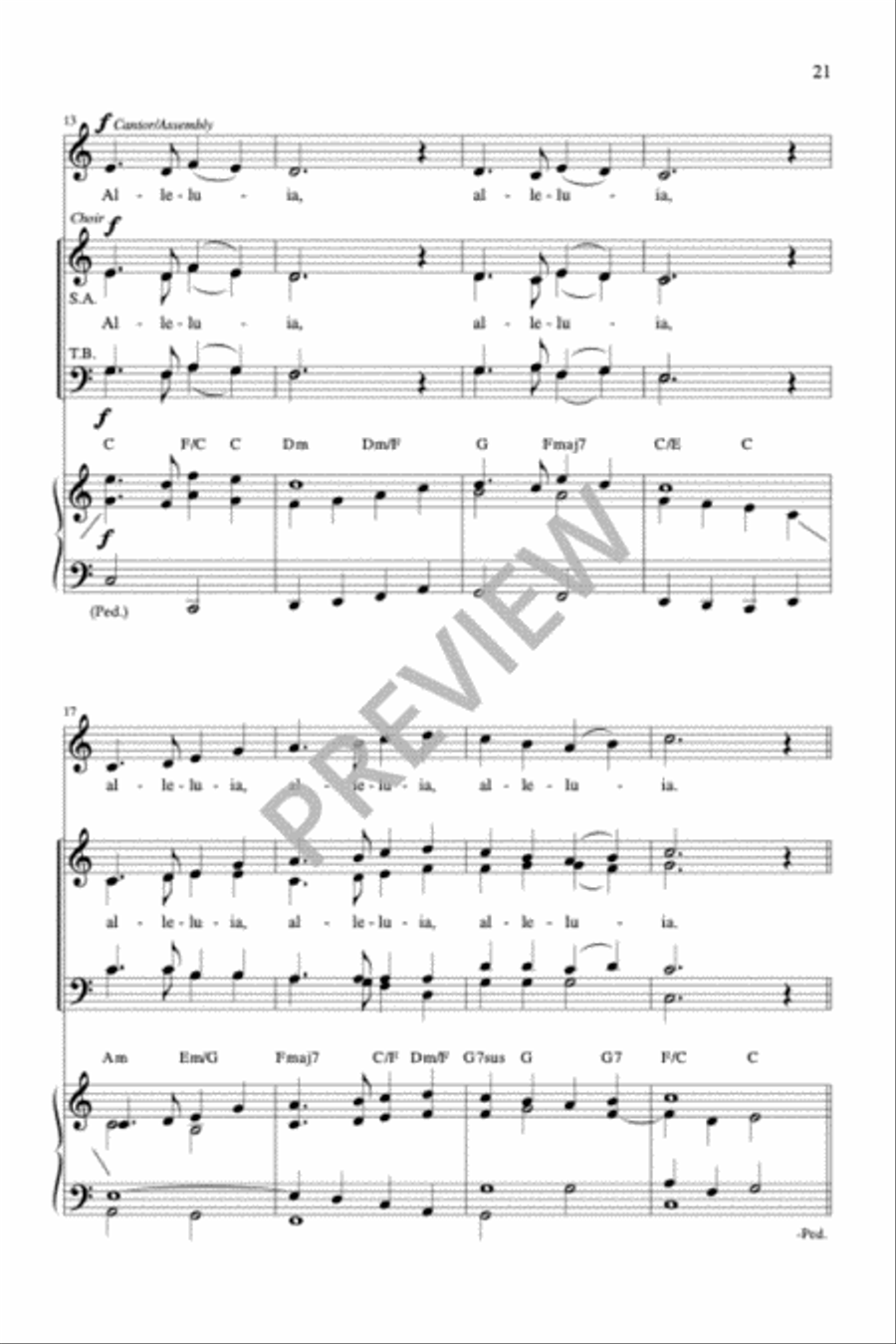 Sing Praise and Thanksgiving Mass-Full Score (revised) 4-Part scores gallery preview page 16
