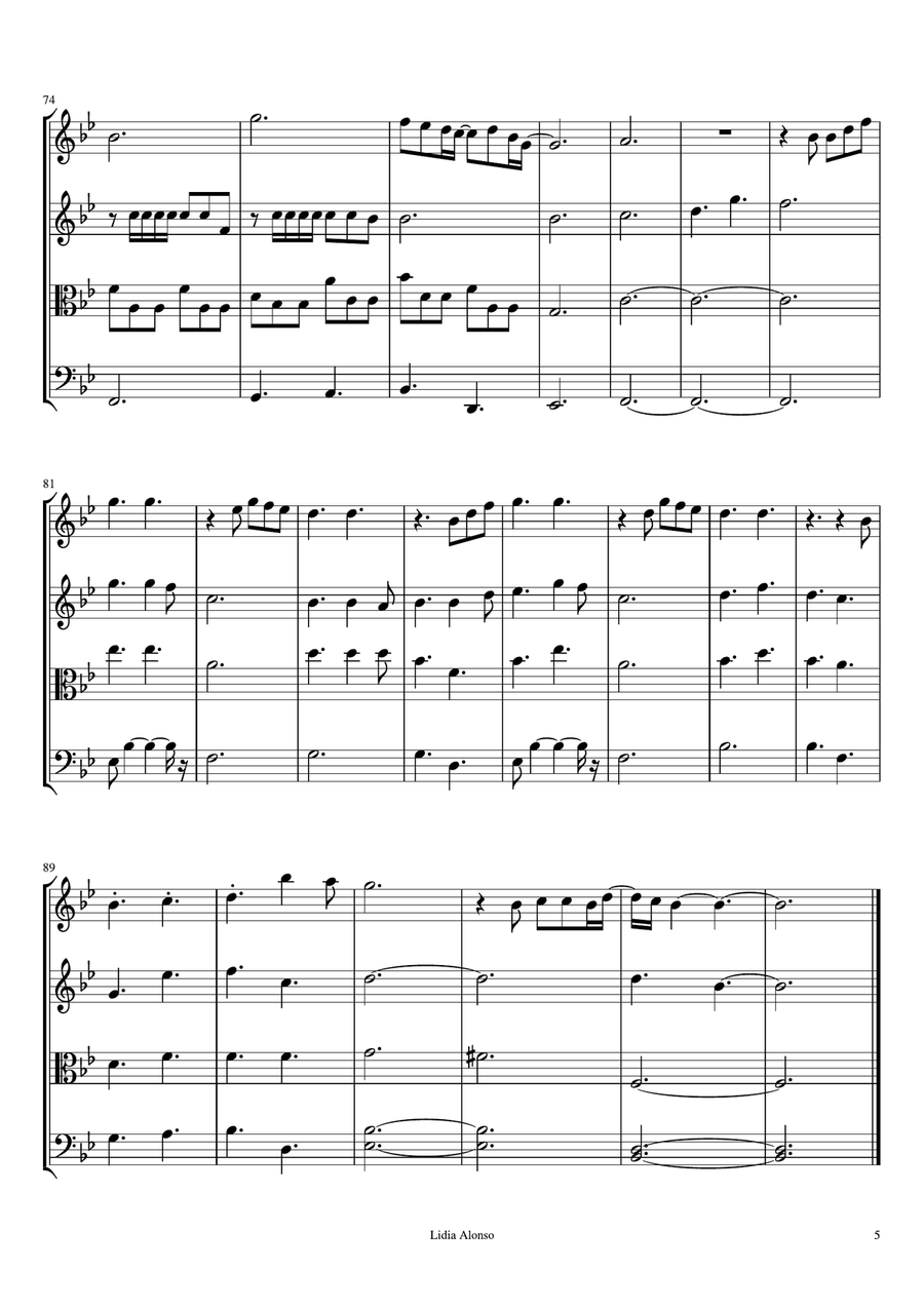 You Are The Reason String Quartet scores gallery preview page 5