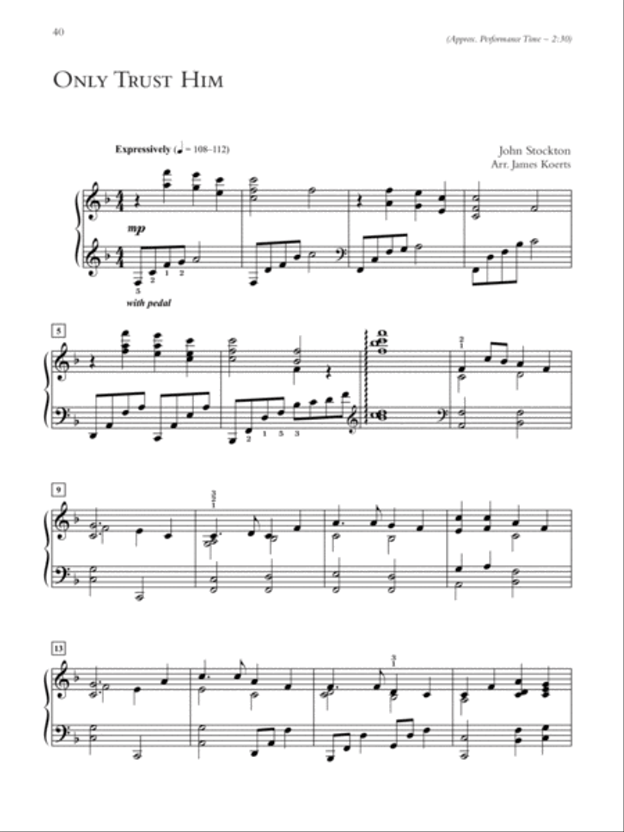 Wondrous Hymns, Book 1 Piano Solo scores gallery preview page 6