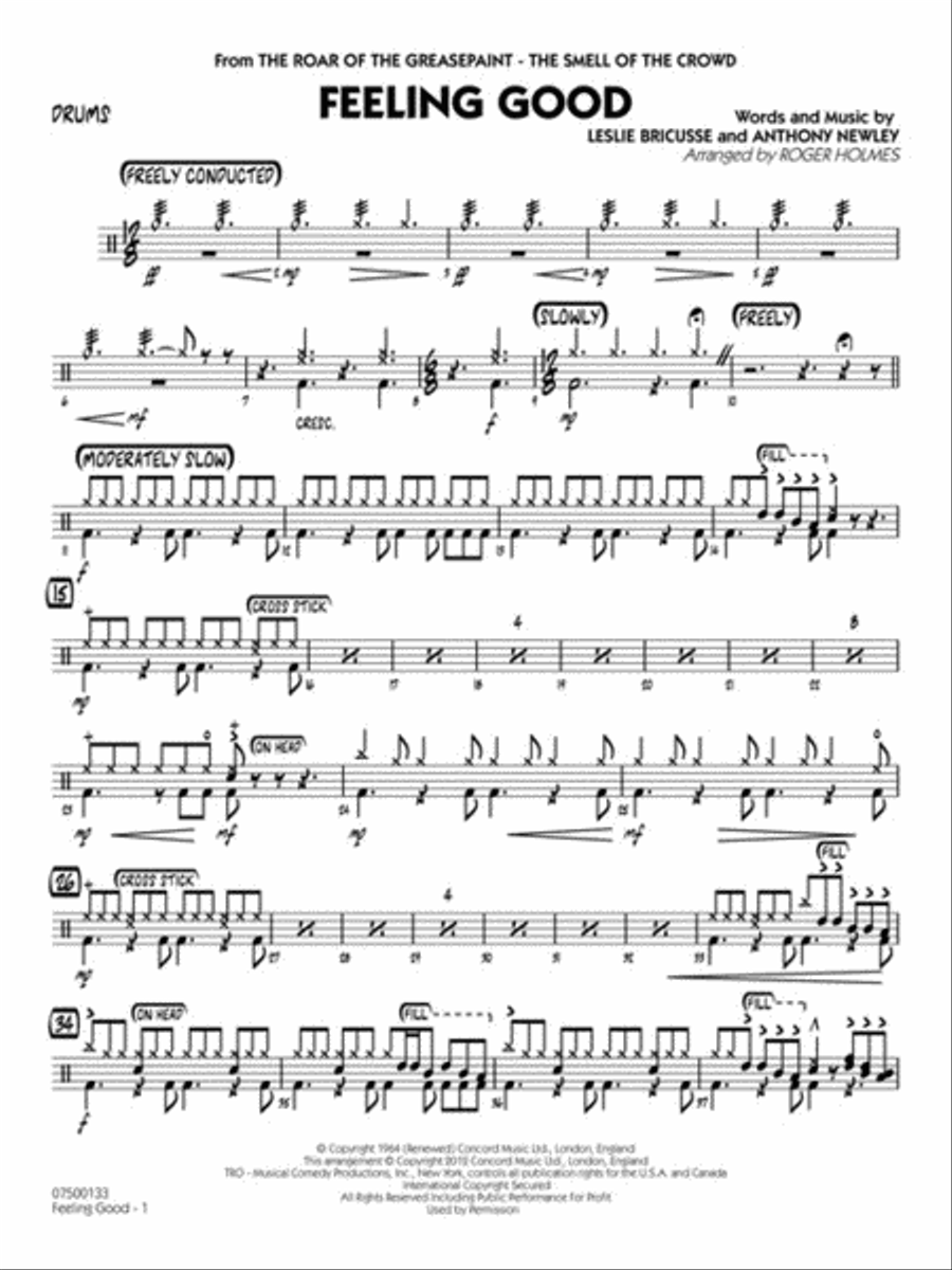 Feeling Good (Key: Cmi) Jazz Ensemble scores gallery preview page 8