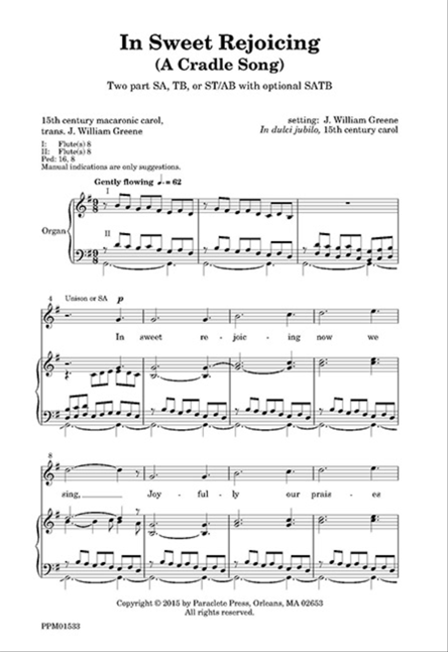 In Sweet Rejoicing TB scores gallery preview page 1