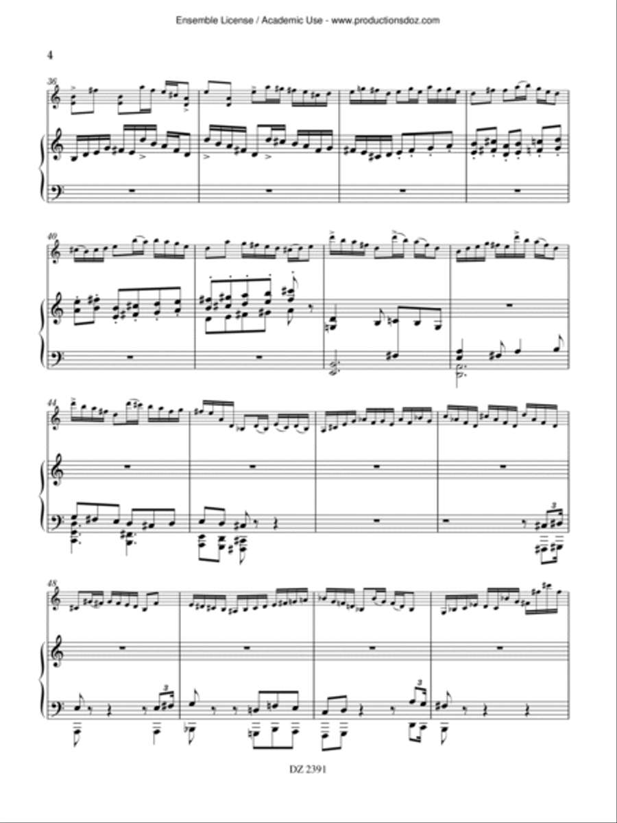 Passacaille & Toccata Harp scores gallery preview page 4