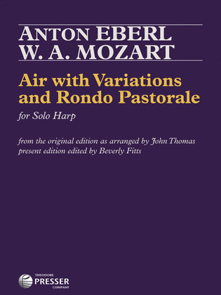 Book cover for Air With Variations And Rondo Pastorale