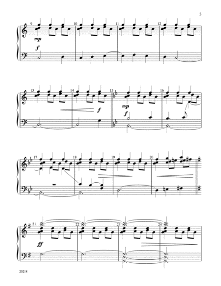 Alleluia, Sing to Jesus Alleluia, Sing to Jesus Handbell Choir scores gallery preview page 3