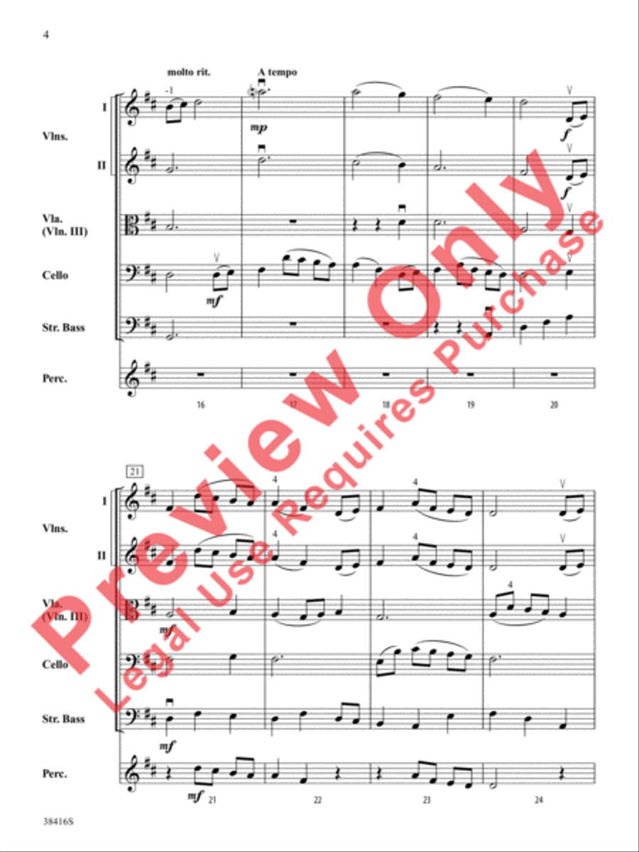 The Last Rose of Summer String Orchestra scores gallery preview page 5