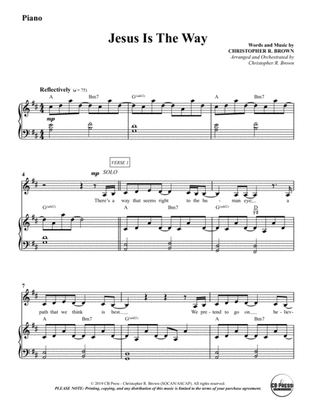 Jesus Is The Way (Anthem) - Piano Accompaniment