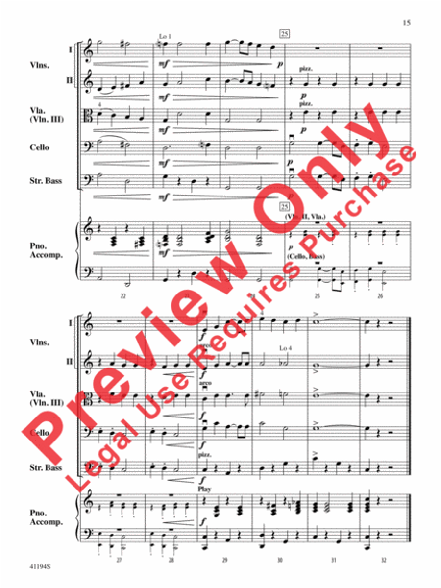 The Wizard of Oz, Suite from String Orchestra scores gallery preview page 16
