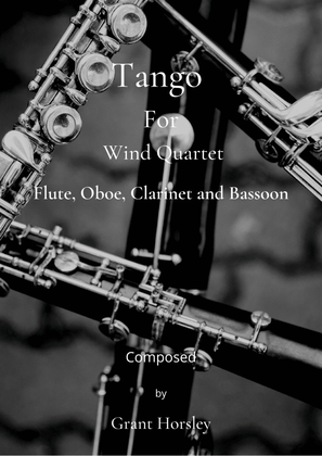 Book cover for "Tango" for Wind Quartet- Intermediate