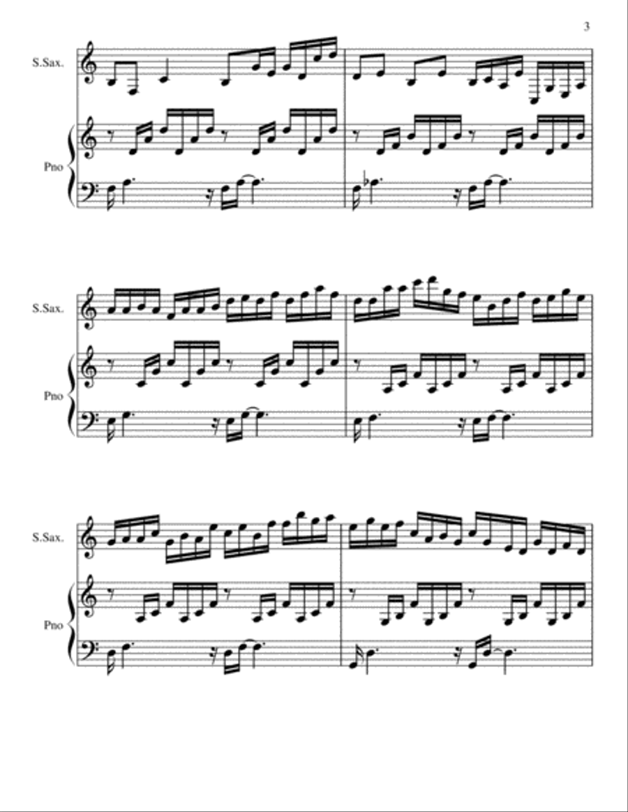 Prelude In C Variation Woodwind Duet scores gallery preview page 3