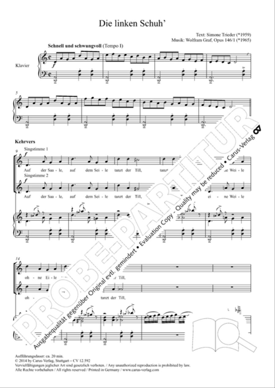 Eulenspiegeleien op. 146. Drei Eulenspiegelszenen Collection / Songbook scores gallery preview page 4
