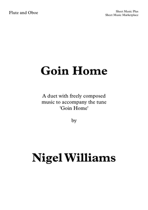 Book cover for Goin Home, duet for flute and oboe