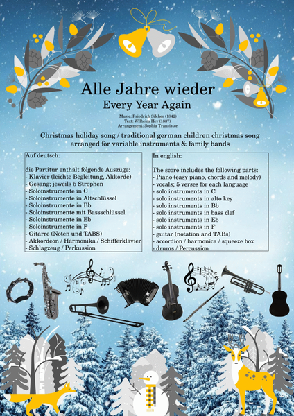 Alle Jahre wieder (every year again) for family band image number null