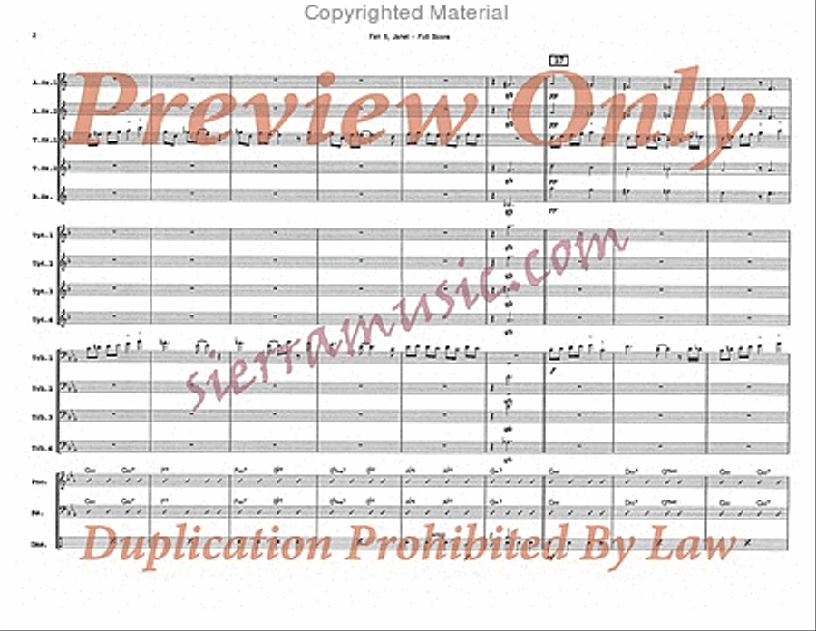 Fan It, Janet Big Band scores gallery preview page 3