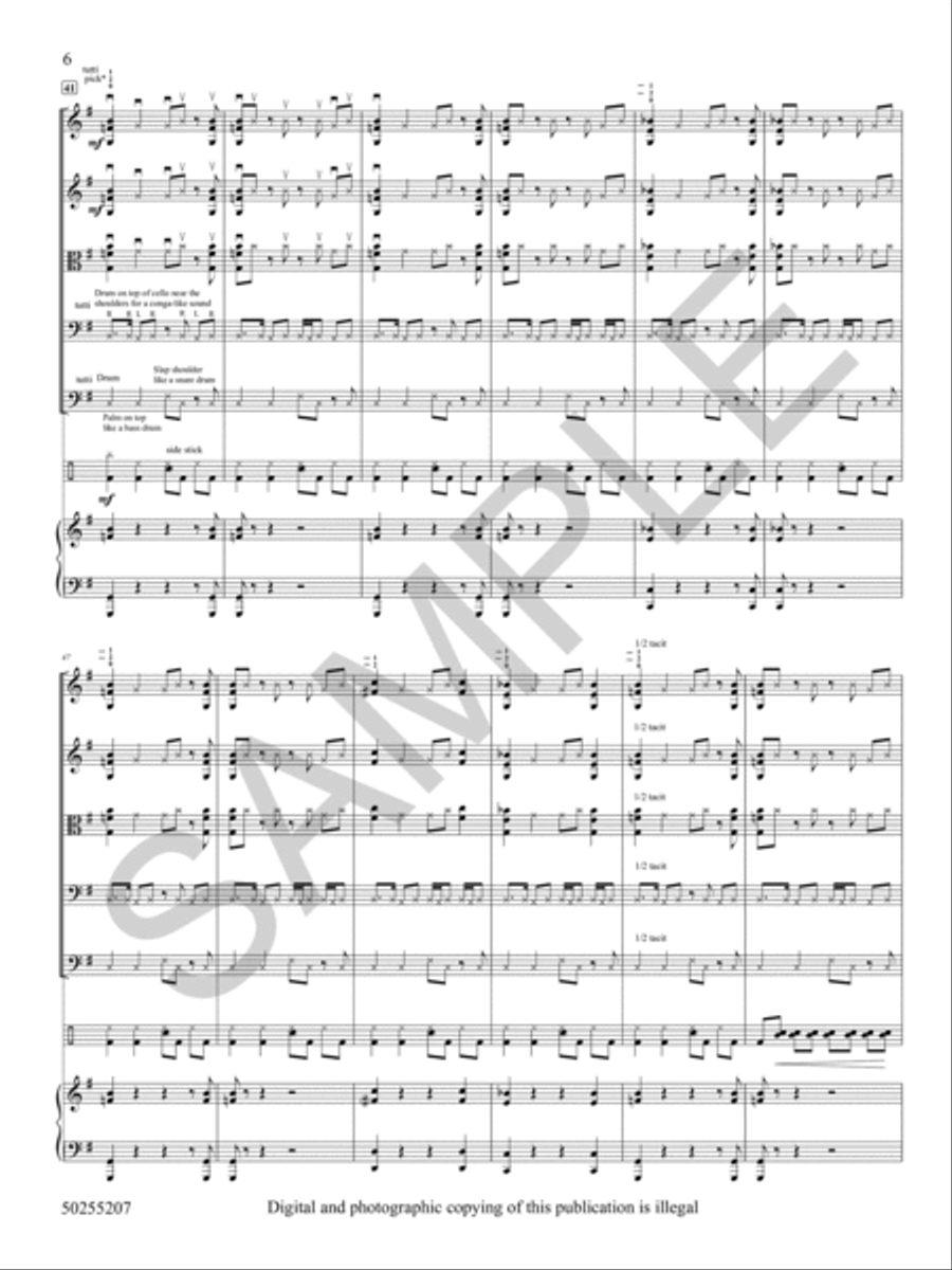 Northwestern Blues String Orchestra scores gallery preview page 7