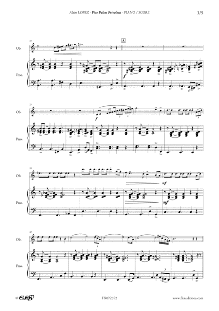 Five Pulses Frivolous Piano scores gallery preview page 3