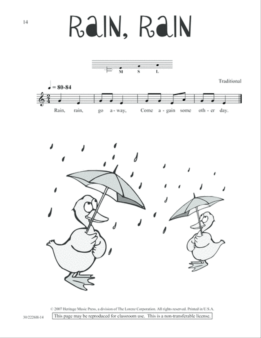 One-A-Day Warm-Ups for Orff Instruments Unison Choir scores gallery preview page 15