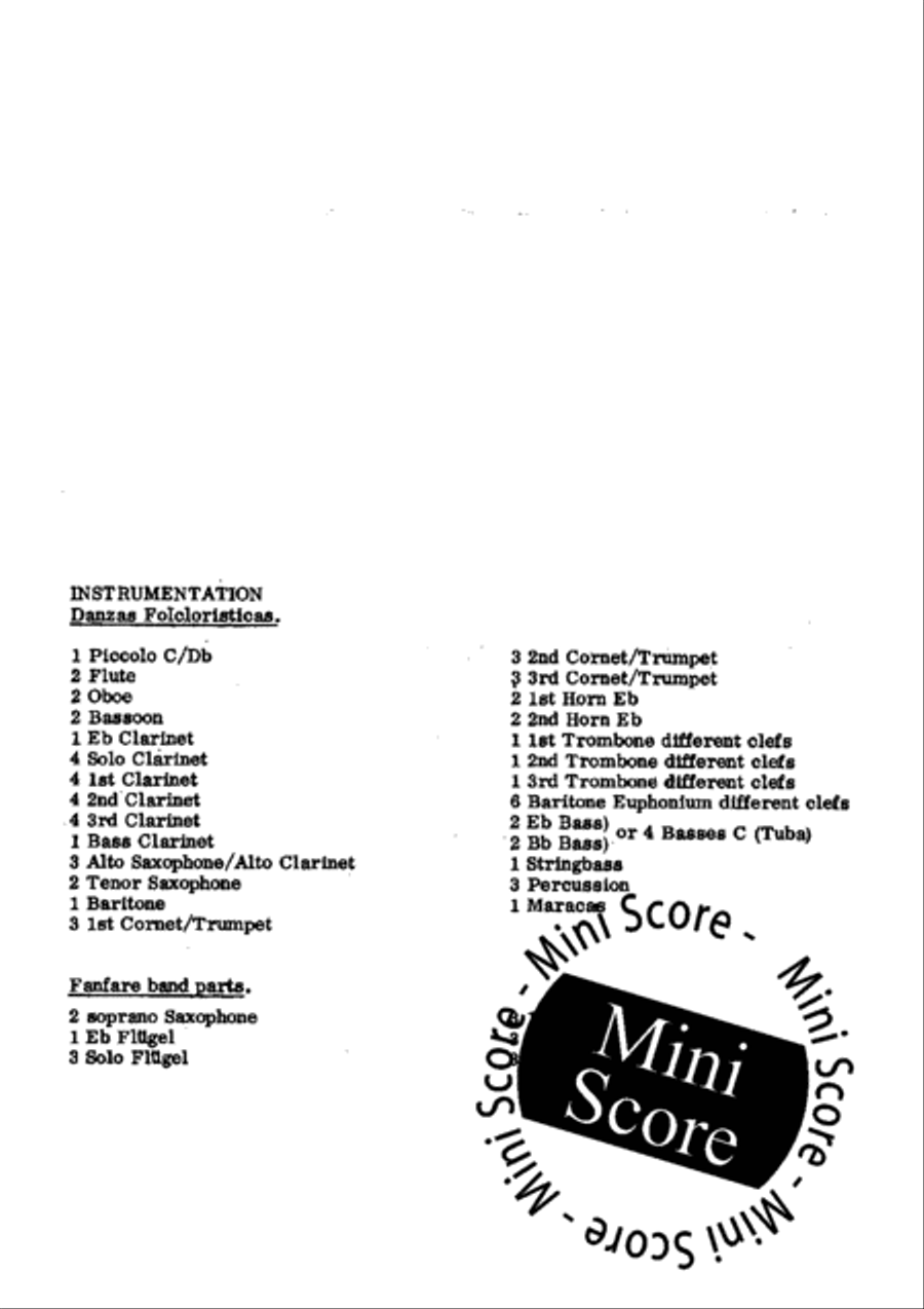 Danzas Folcloristicas Concert Band scores gallery preview page 3