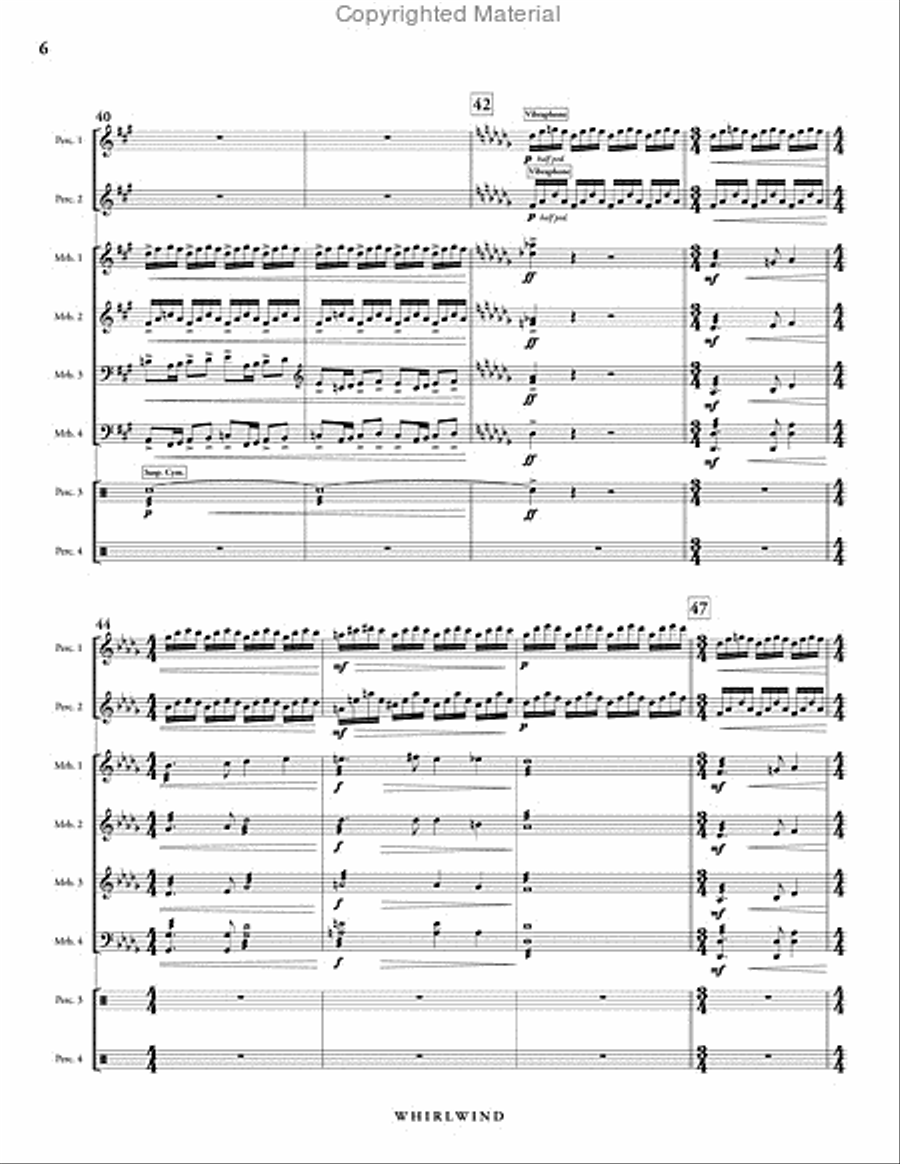 Whirlwind Percussion Ensemble scores gallery preview page 7
