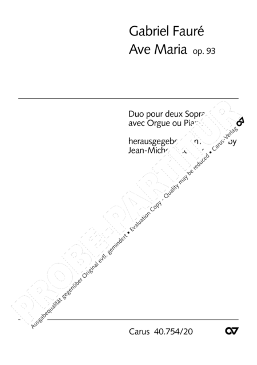 Ave Maria in B minor Women's Choir scores gallery preview page 2
