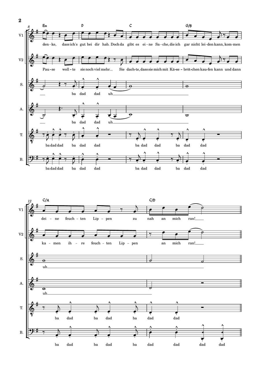 Kuessen Verboten 4-Part scores gallery preview page 2