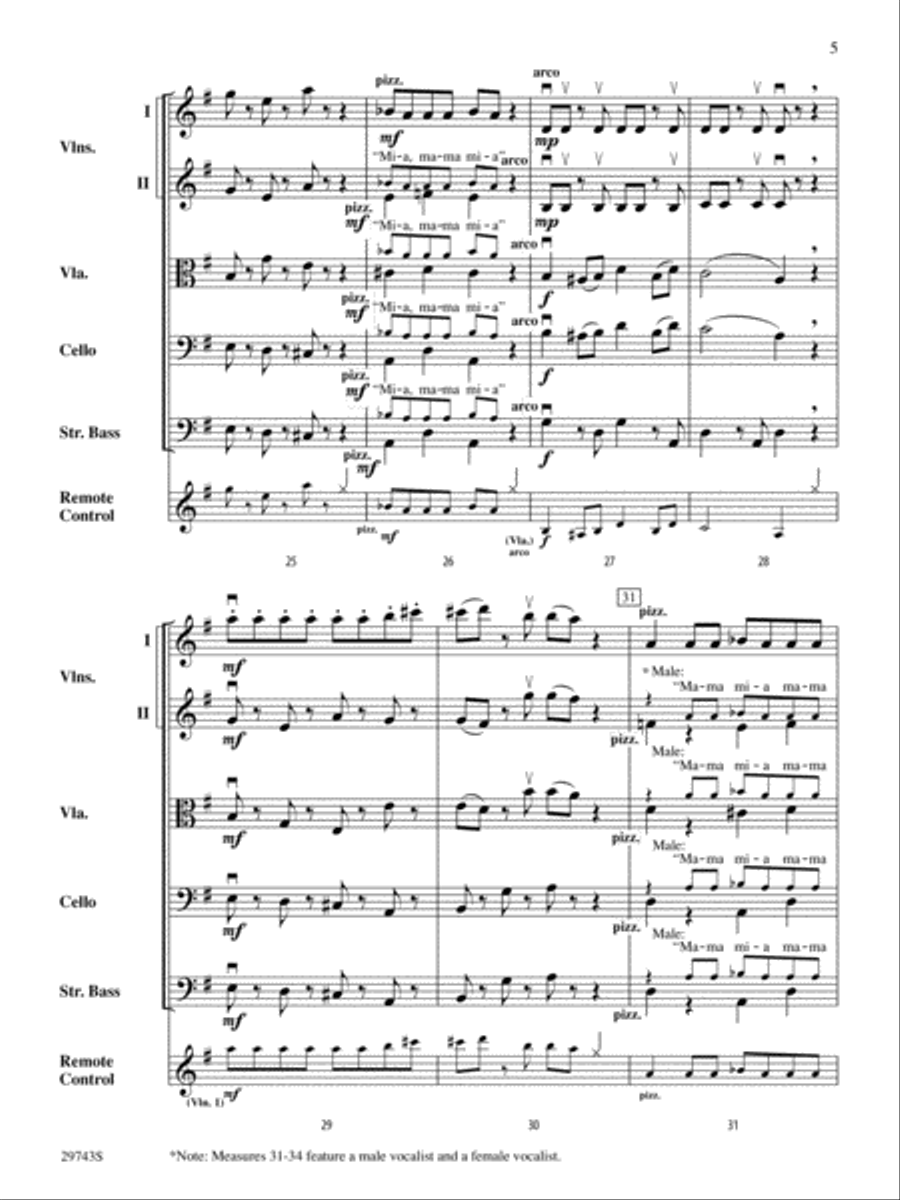 Remote Control: Score Remote Control: Score String Orchestra scores gallery preview page 5