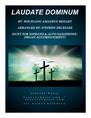 Book cover for Laudate Dominum (Duet for Soprano & Alto Saxophone - Organ Accompaniment)