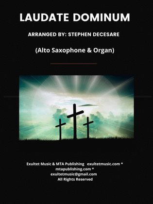 Book cover for Laudate Dominum (Alto Saxophone - Organ Accompaniment)