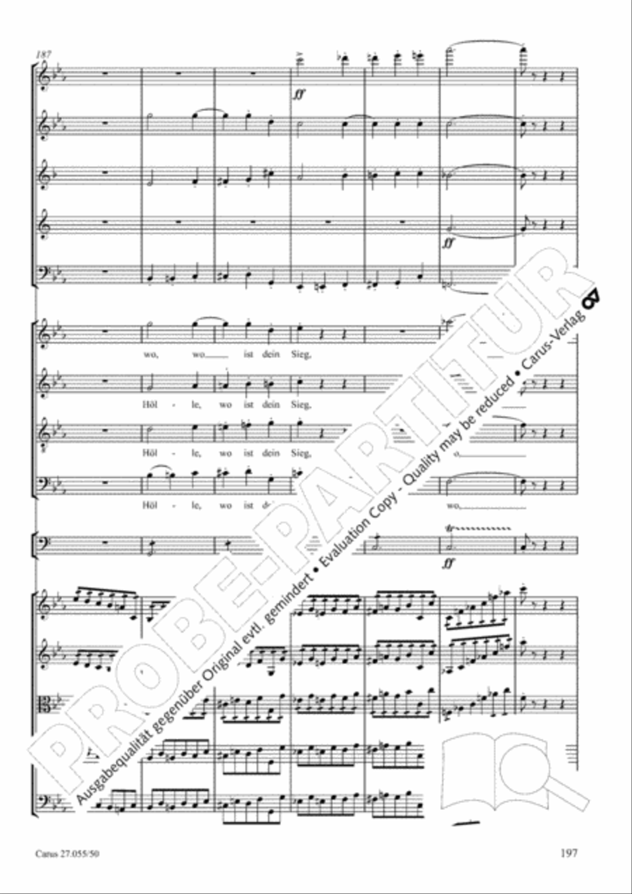 Ein Deutsches Requiem (German Requiem) 4-Part scores gallery preview page 204