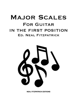 Book cover for Major Scales For Guitar In The First Position