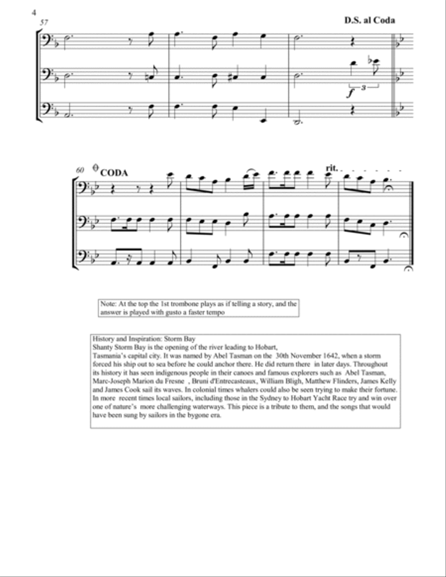 Storm Bay Shanty Brass Ensemble scores gallery preview page 5