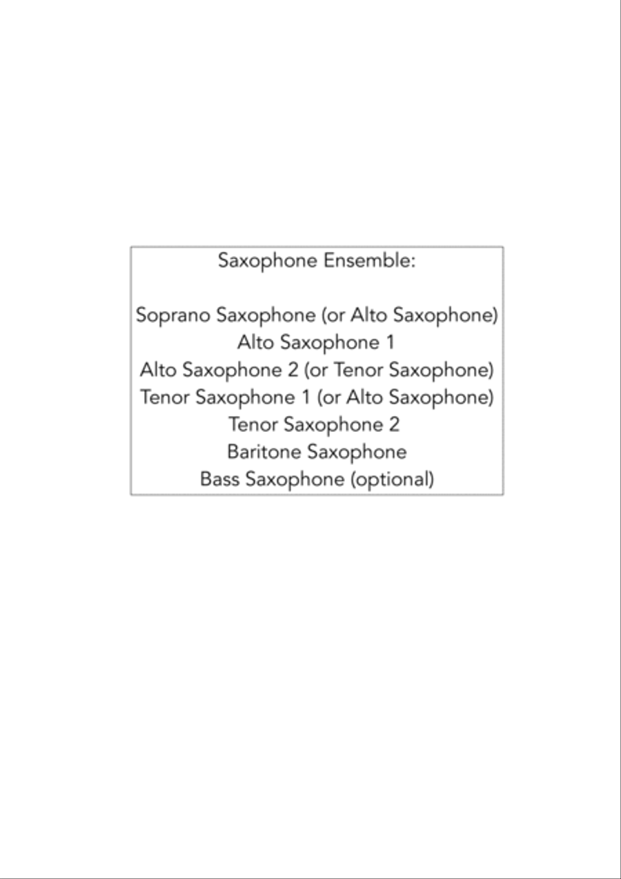 Drunken Sailor - for Saxophone Ensemble Woodwind Ensemble scores gallery preview page 2