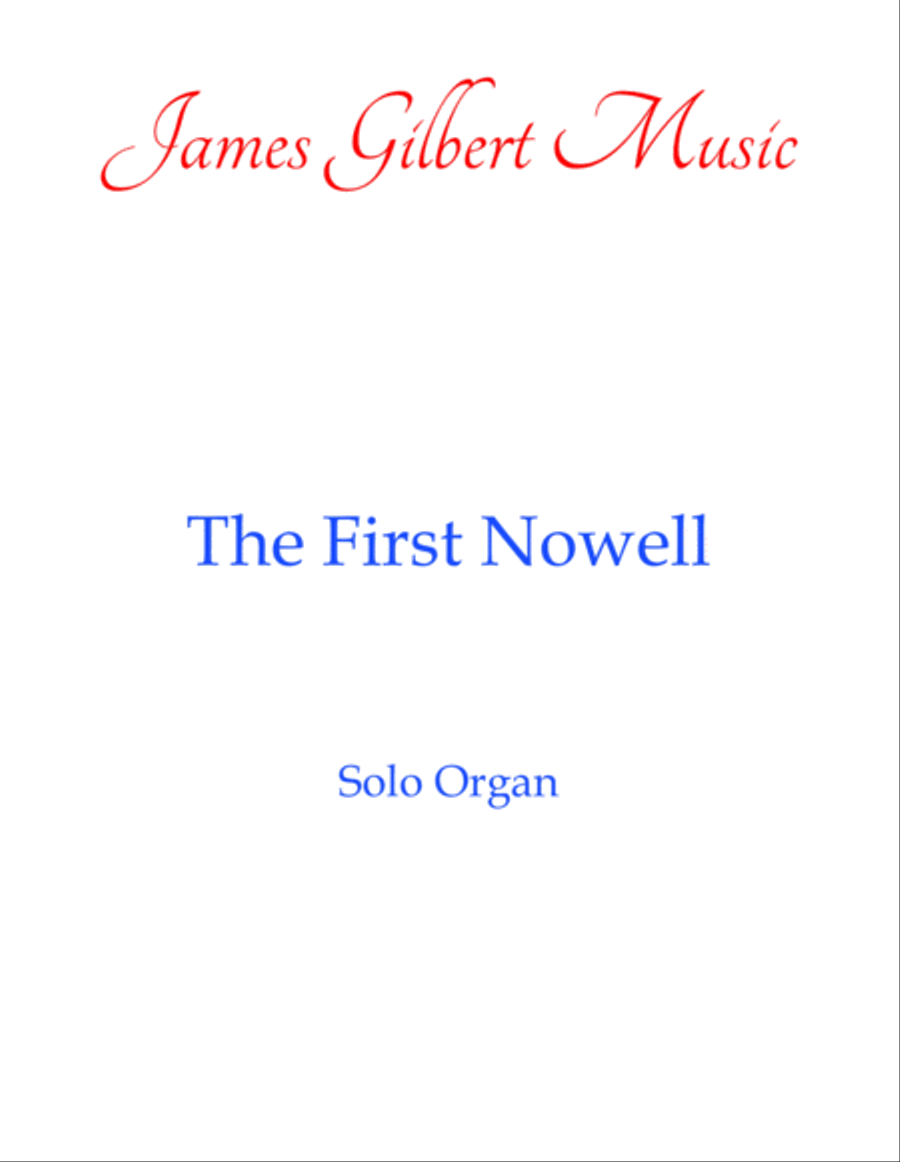 The First Nowell The First Nowell Organ Solo scores gallery preview page 1