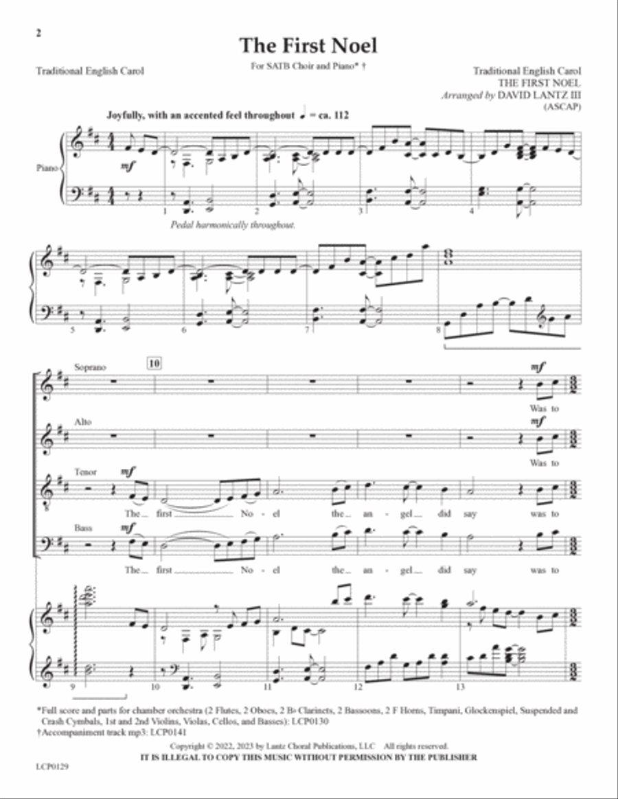 The First Noel 4-Part scores gallery preview page 2