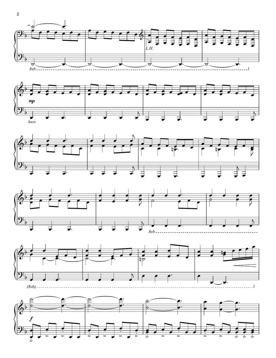 Mass Effect: Suicide Mission Piano Solo scores gallery preview page 2