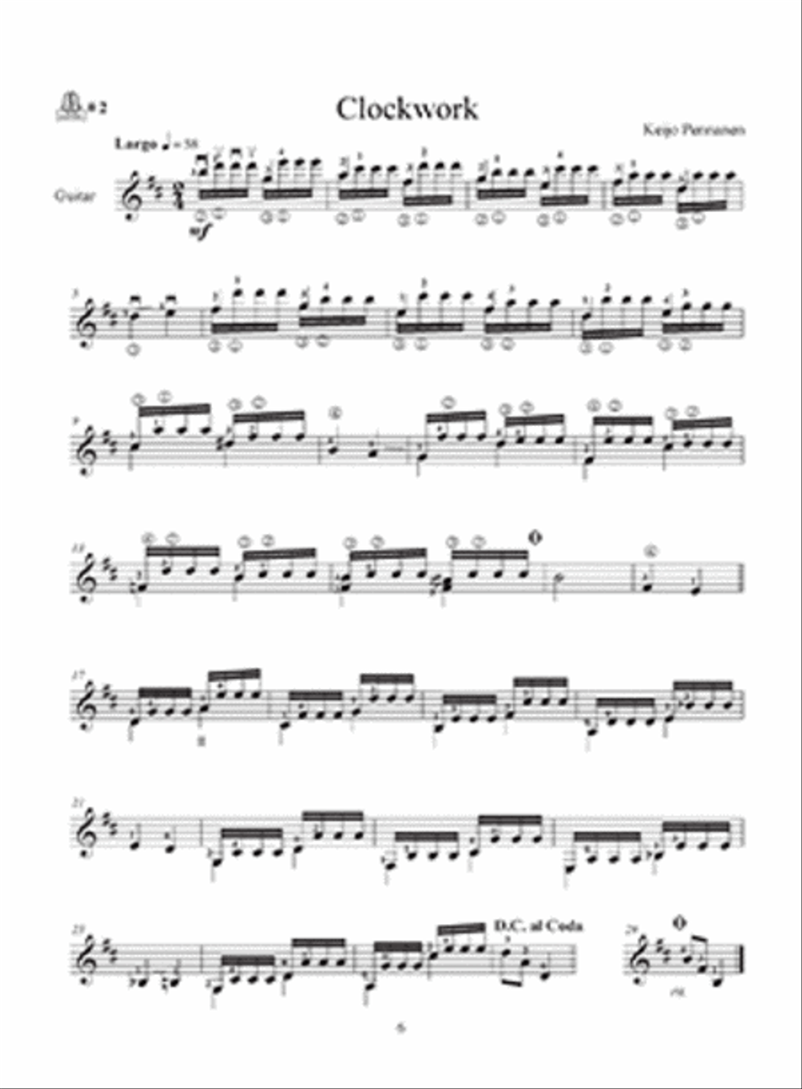 Achieving Guitar Artistry - Contemporary Picking Etudes Classical Guitar scores gallery preview page 2