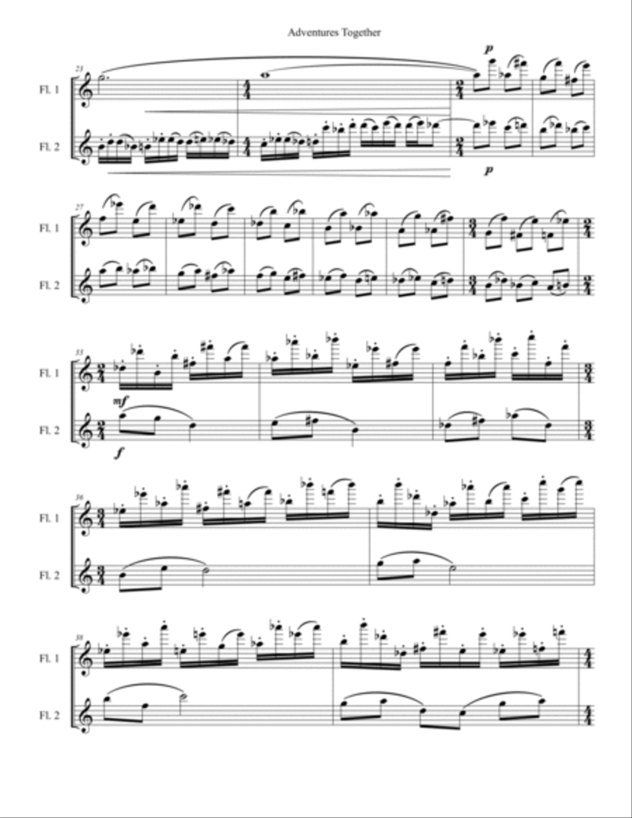 Adventures Together Adventures Together Flute Duet scores gallery preview page 5