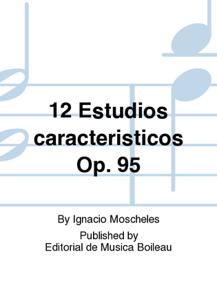 Book cover for 12 Estudios caracteristicos Op. 95