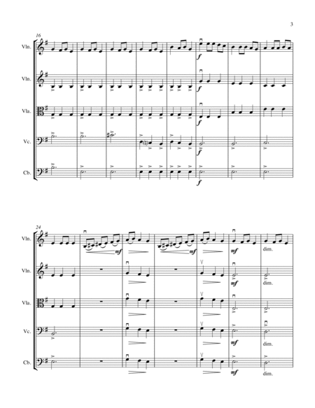 UKRAINIAN BELL CAROL (Carol of the Bells) String Orchestra, Easy/Beginner image number null