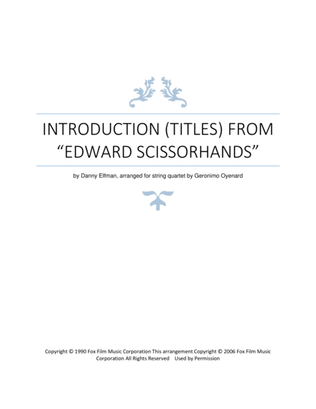 Edward Scissorhands Introduction (titles)