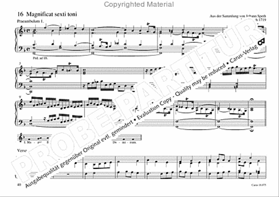 Freiburger Orgelbuch: Stammteil Organ Solo scores gallery preview page 41