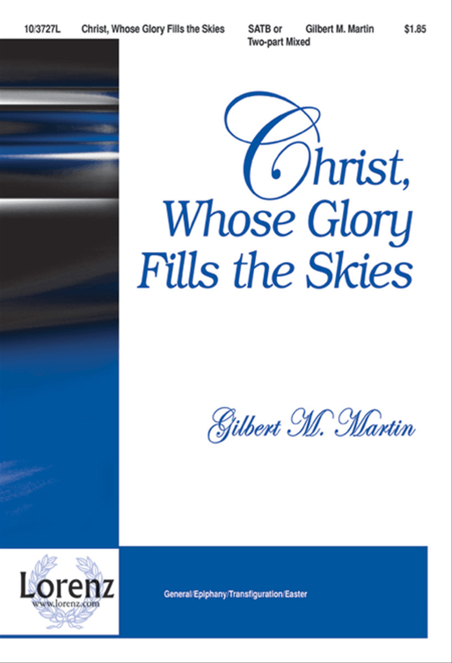 Christ, Whose Glory Fills the Skies 4-Part scores gallery preview page 1