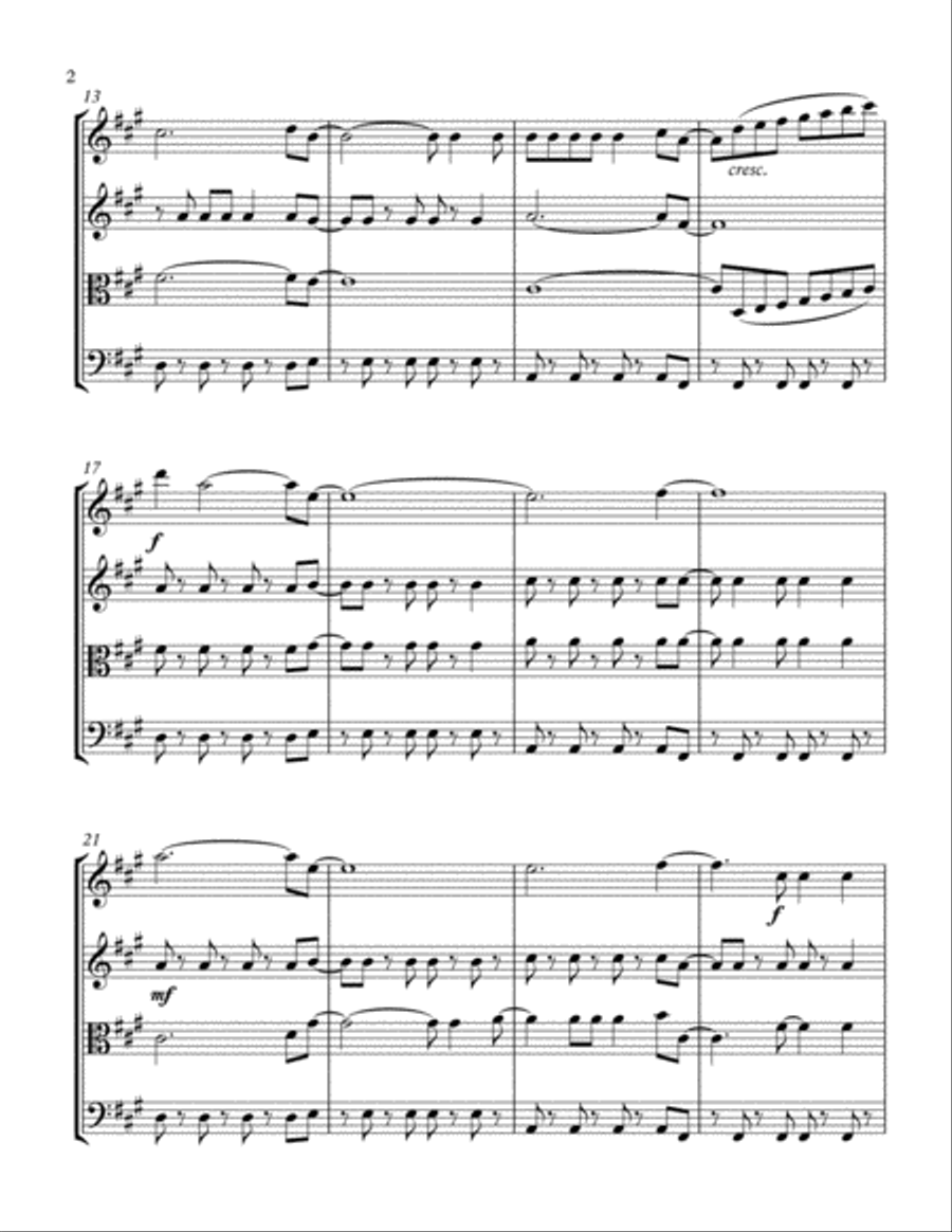 Viva La Vida String Quartet scores gallery preview page 2