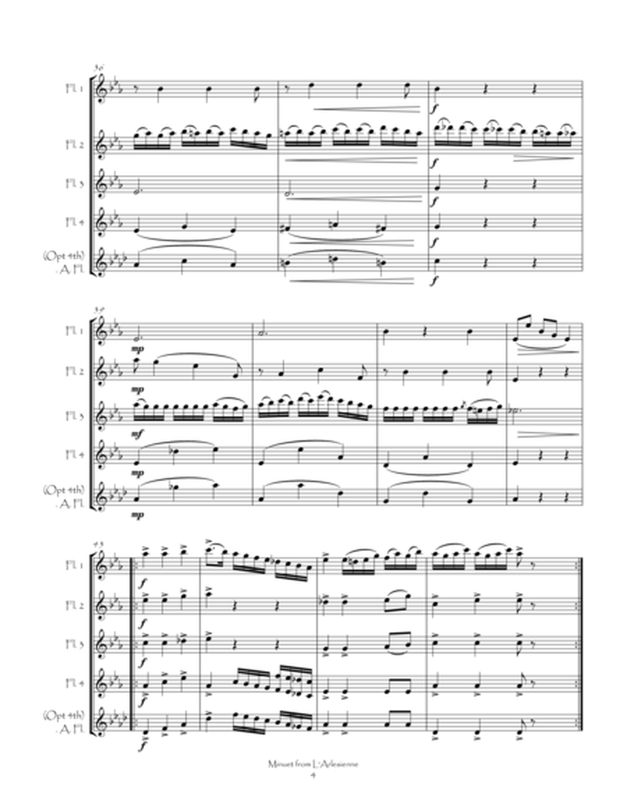 Minuet from L'Arlesienne for Flute Quartet image number null
